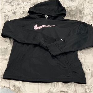 Nike Black Hoodie with Pink Swoosh